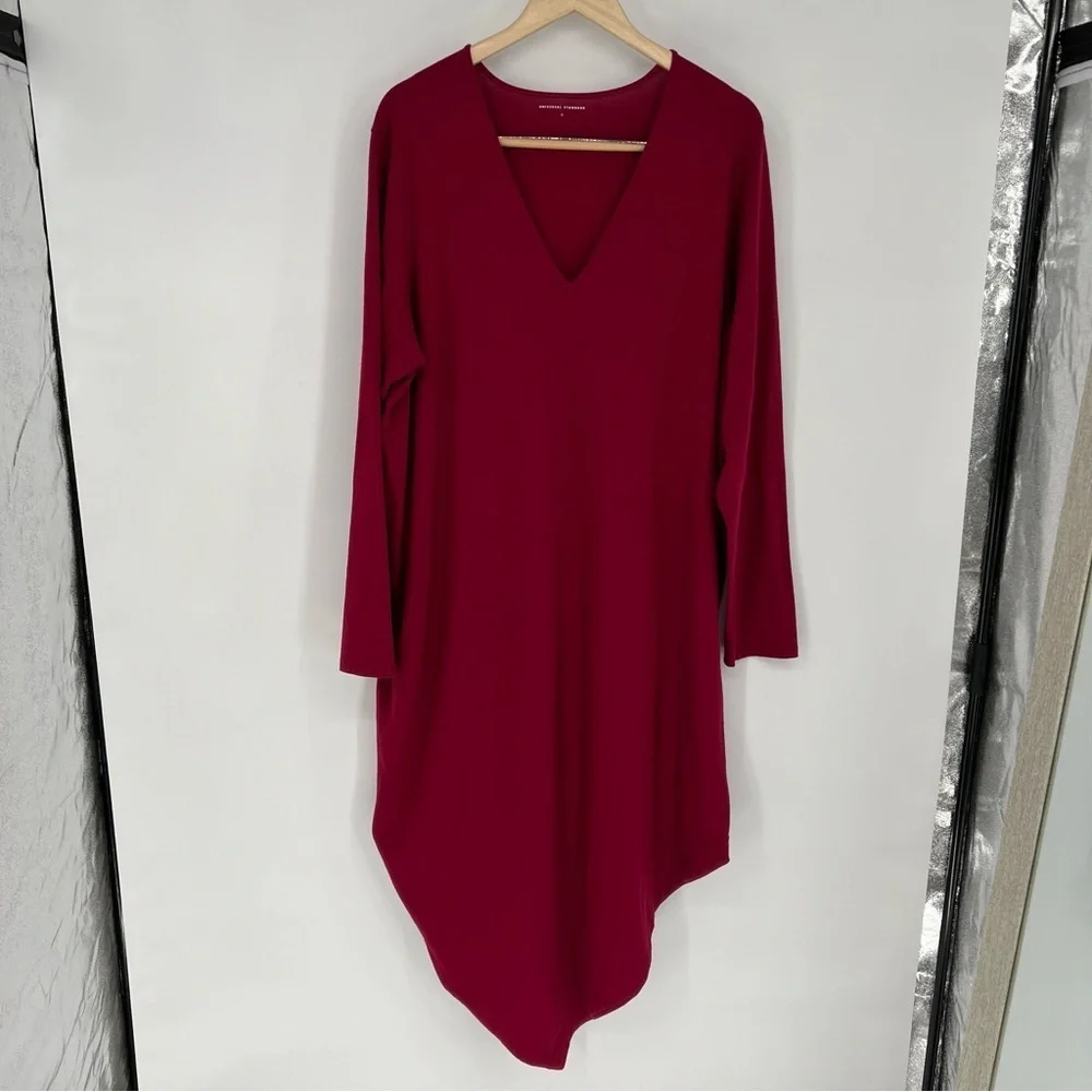 Universal Standard Asymmetrical Cotton‎ Long Sleeve Dress